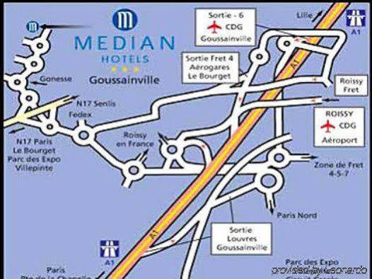 Hotel Median Roissy Cdg Aeroport Goussainville  Exterior foto